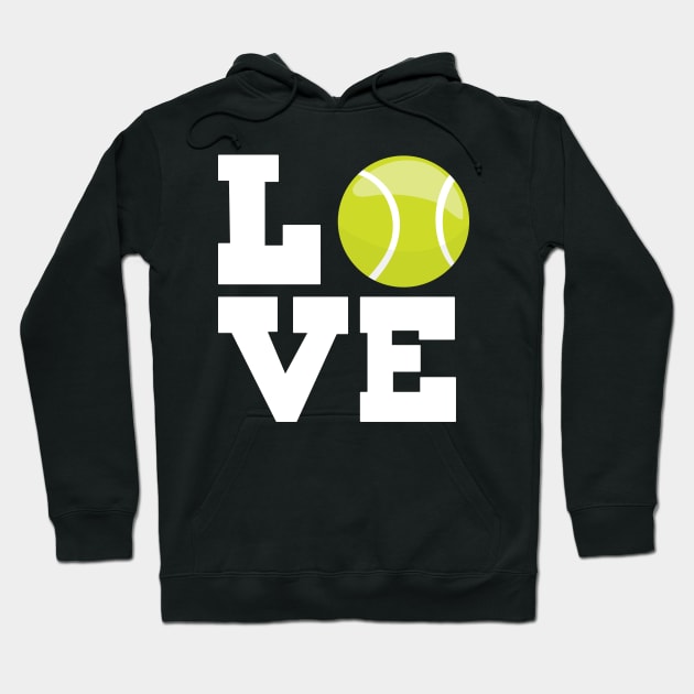 Love Tennis Hoodie by CraftyCatz